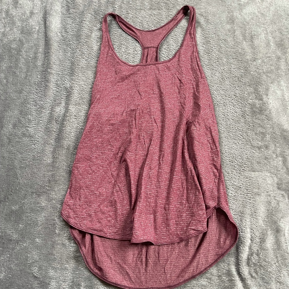 Lululemon Maroon Striped Tank Top